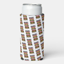Brainy Burgers Schuim Blik-/Fleskoeler Seltzer Blikjeskoeler