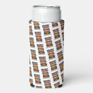 Brainy Burgers Schuim Blik-/Fleskoeler Seltzer Blikjeskoeler