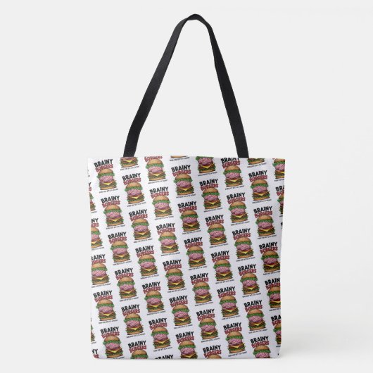 Brainy Burgers Tote Bag (Voorkant)