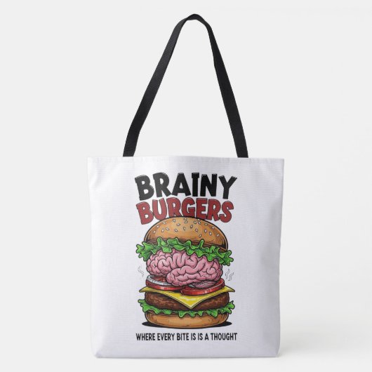 Brainy Burgers Tote Bag (Voorkant)
