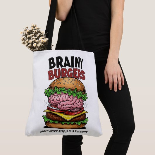 Brainy Burgers Tote Bag (Dichtbij)