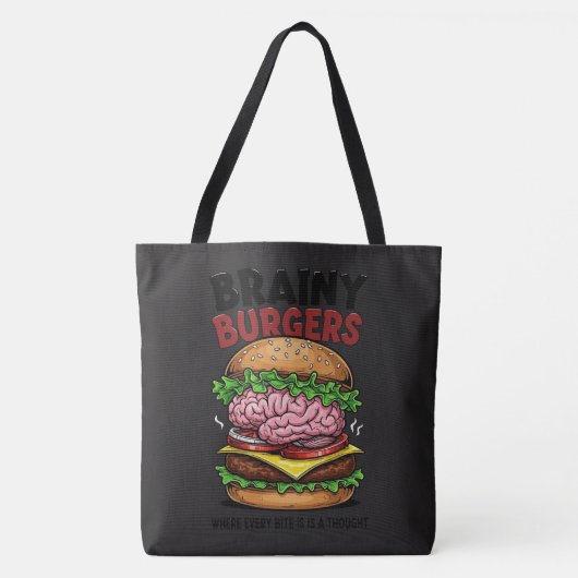 Brainy Burgers Tote Bag (Voorkant)