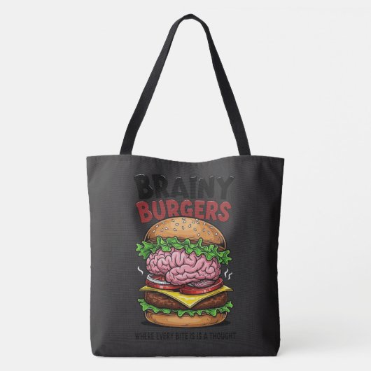 Brainy Burgers Tote Bag (Achterkant)