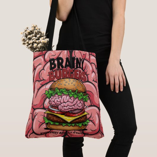 Brainy Burgers Tote Bag (Dichtbij)