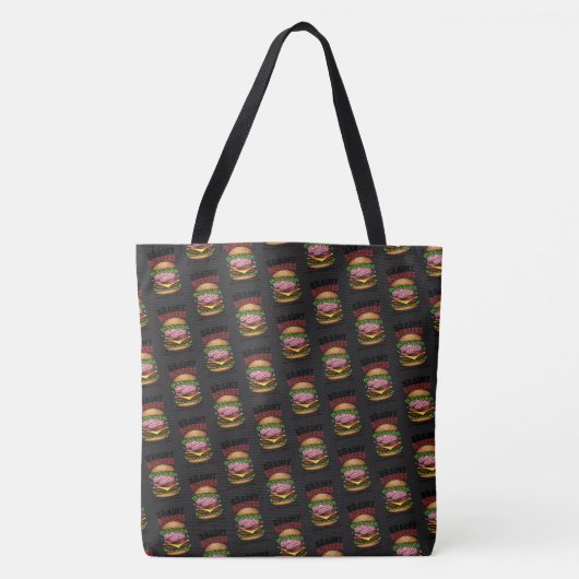 Brainy Burgers Tote Tas (Voorkant)