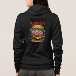 Brainy Burgers Volwassenen Ritssluiting Hoodie
