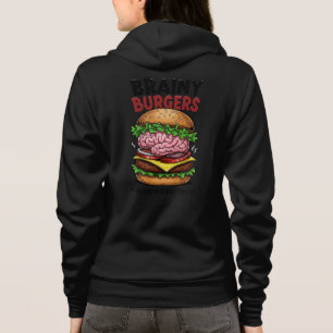 Brainy Burgers Volwassenen Ritssluiting Hoodie