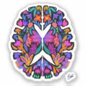 Brainy Custom-Cut Vinyl Sticker (Voorkant)
