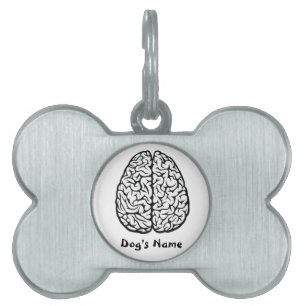Brainy Dog-Label Huisdieren Naamplaatje