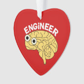 Brainy Engineer Ceramic Ornament (voorkant)