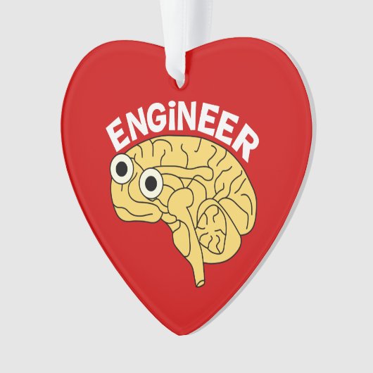 Brainy Engineer Ceramic Ornament (voorkant)