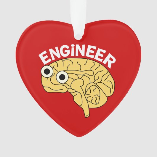 Brainy Engineer Ceramic Ornament (voorkant)