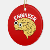 Brainy Engineer Ceramic Ornament (Links)
