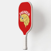Brainy Engineer Ceramic Ornament Pickleball Paddle (Links)