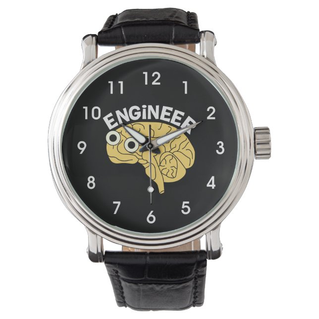 Brainy Engineer  Horloge (Voorkant)