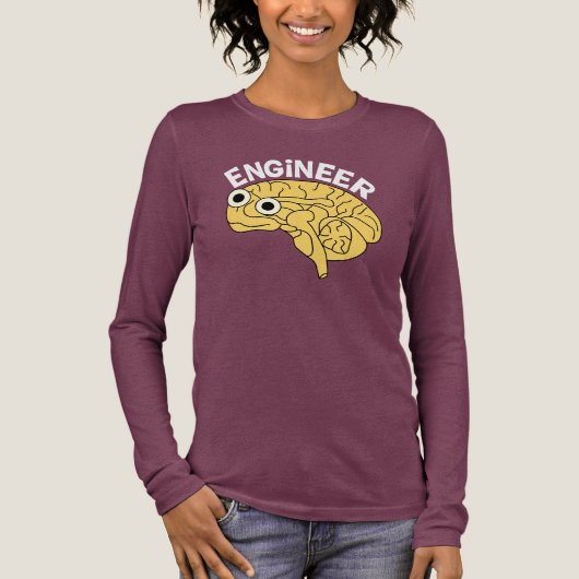 Brainy Engineer Tri-Blend Shirt (Voorkant)