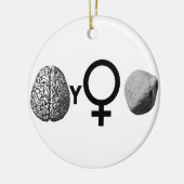 Brainy Girls Rock! Keramisch Ornament (Links)