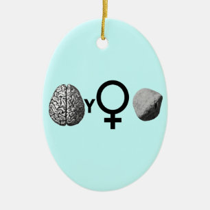 Brainy Girls Rock! Keramisch Ornament