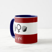 Brainy Girls Rock met Jouw naam Mok (Voorkant links)