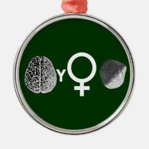 Brainy Girls Rock! Metalen Ornament