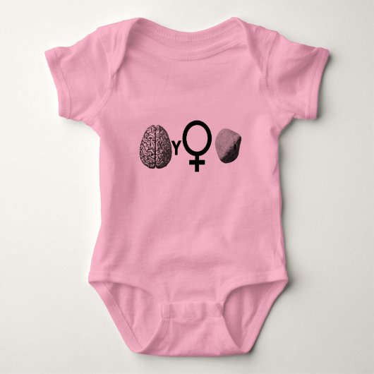 Brainy Girls Rock! Romper (Voorkant)