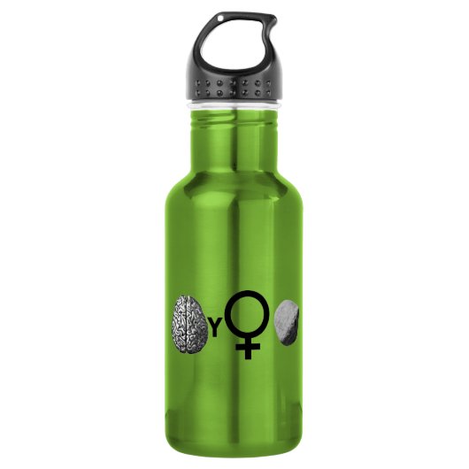 Brainy Girls Rock! Waterfles (Voorkant)