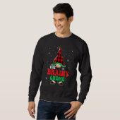Brainy Gnome Buffalo Plaid Matching Family Christm Trui (Voorkant volledig)