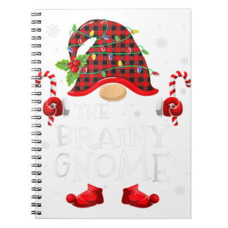 Brainy Gnome Buffalo Pset Matching Family Christm Notitieboek