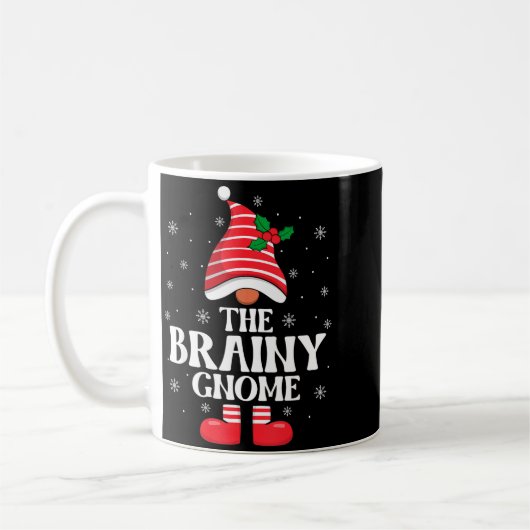 Brainy Gnome Christmas Family Matching Group Funny Koffiemok (Links)