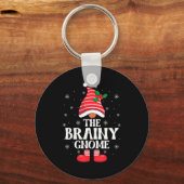 Brainy Gnome Christmas Family Matching Group Funny Sleutelhanger (Voorkant)