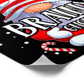 Brainy Gnome Christmas Pajamas Matching Family Gro Poster (Hoek)