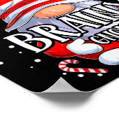 Brainy Gnome Christmas Pajamas Matching Family Gro Poster (Hoek)