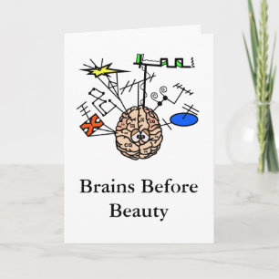 Brainy Ham Radio Funny Birthday Card past hem aan Kaart