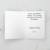 Brainy Ham Radio Funny Verjaardag Kaart Pas het aa (Binnen)