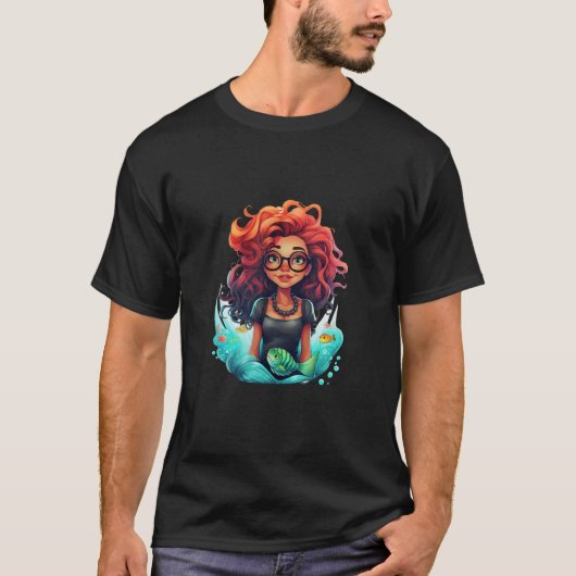 Brainy mermaid t-shirt (Voorkant)