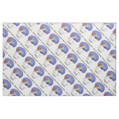 Brainy Mindset in Anatomical Brain Humor Stof (Fat Quarter)