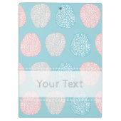 Brainy Pastel Pattern (Geweldige Pastel Brains) Klembord (Achterkant)