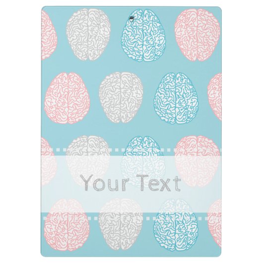 Brainy Pastel Pattern (Geweldige Pastel Brains) Klembord (Achterkant)