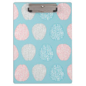 Brainy Pastel Pattern (Geweldige Pastel Brains) Klembord (Voorkant)