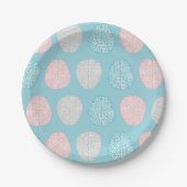 Brainy Pastel Pattern (Geweldige Pastel Brains) Papieren Bordje (Voorkant)