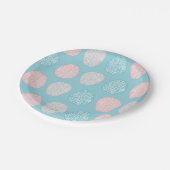 Brainy Pastel Pattern (Geweldige Pastel Brains) Papieren Bordje (Gekanteld)