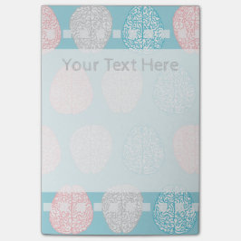 Brainy Pastel Pattern (Geweldige Pastel Brains) Post-it® Notes