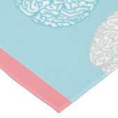 Brainy Pastel Pattern (Geweldige Pastel Brains) Tafelkleed (Gekanteld)