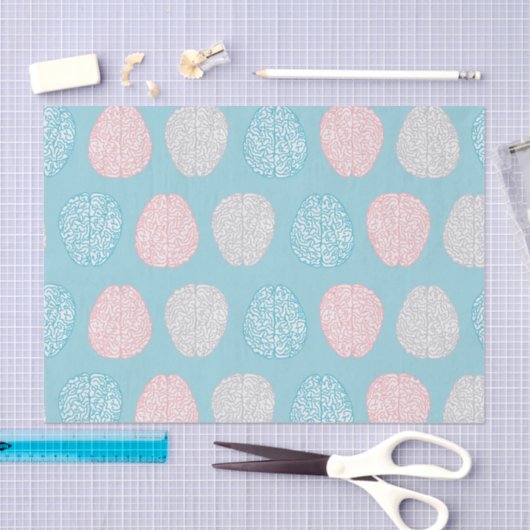 Brainy Pastel Pattern (Geweldige Pastel Brains) Tissuepapier (Craft)