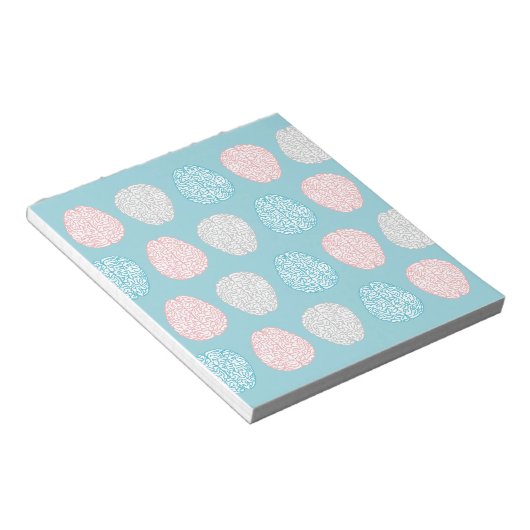 Brainy Pastel Pattern Notitieblok (Schuin)