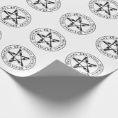 Braise Seitan Vegan Pentagram (dark version) Cadeaupapier (Hoek)
