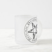 Braise Seitan Vegan Pentagram (dark version) Matglas Koffiemok (Voorkant rechts)