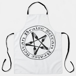 Braise Seitan Vegan Pentagram (dark version) Schort