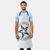 Braise Seitan Vegan Pentagram (dark version) Schort (Gedragen)