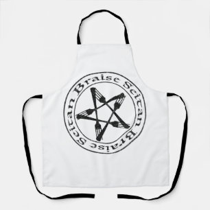 Braise Seitan Vegan Pentagram (dark version) Schort